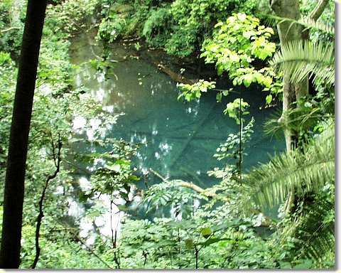 the mysterious blue lake