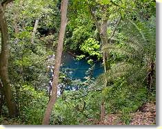 the mysterious blue lake