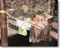 Ruhepause nach dem Mittagsessen