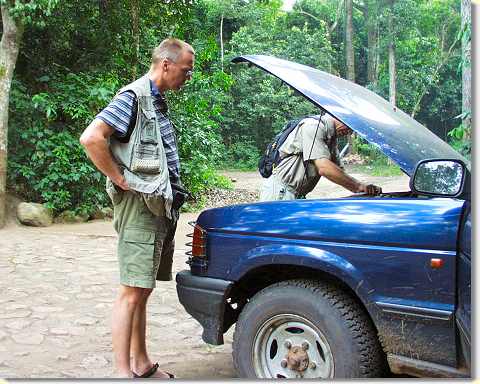 Letzter Check vor der Abfahrt (hat leider nicht geholfen!)